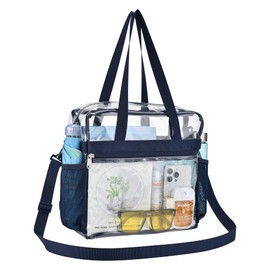 USPECLARE Clear Bag for Stadium Events 12×6×12 Clear Plastic Tote Bag for Stadium Security Work Sports Games Concerts