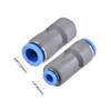 sourcing map Straight Push to Connector Reducer Fitting 10mm to