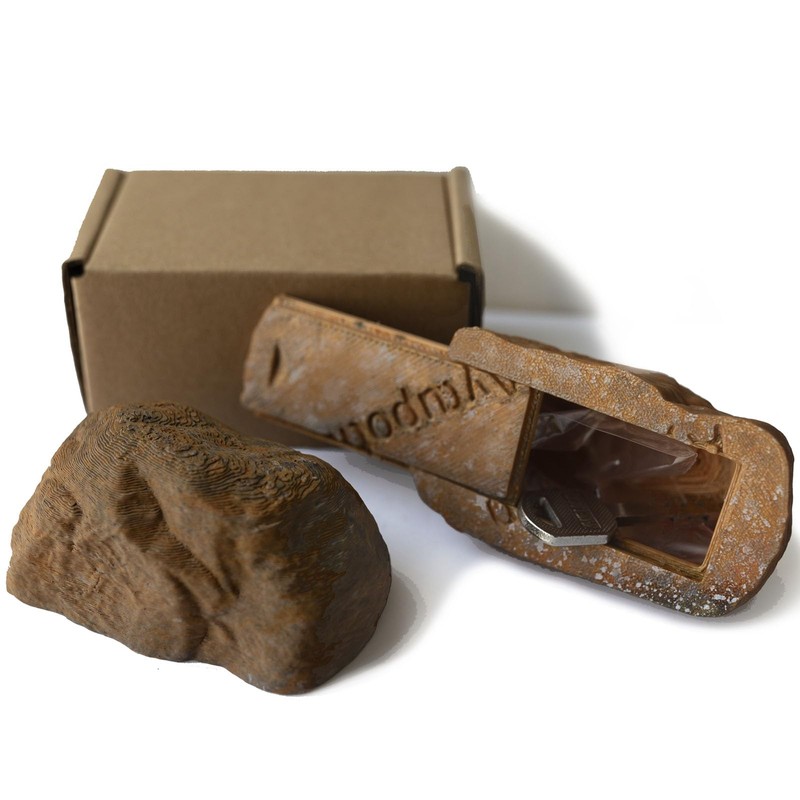 Spare Key Hider Rock - Easily Hide a Key Outside