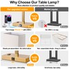 21" Touch Bedside lamps with 2 USB & AC Outlets,