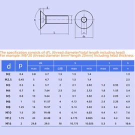 TA-VIGOR 100Pcs Hex Socket Countersunk Head Screw Bolts, M3 x 8mm Alloy Steel Flat Head Socket Cap Screws Bolts Fasteners for Bicycle Motorcycle Repair, Machinery, Household Appliances, Black