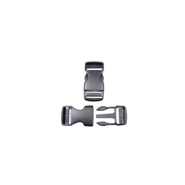 Ahijklmn Hebillas de liberación lateral rápida, cierre de hebilla de plástico resistente, clips de mochila, hebilla de repuesto para correas, Negro -, 5/8”,3/4",1",1.25",1.5",2"