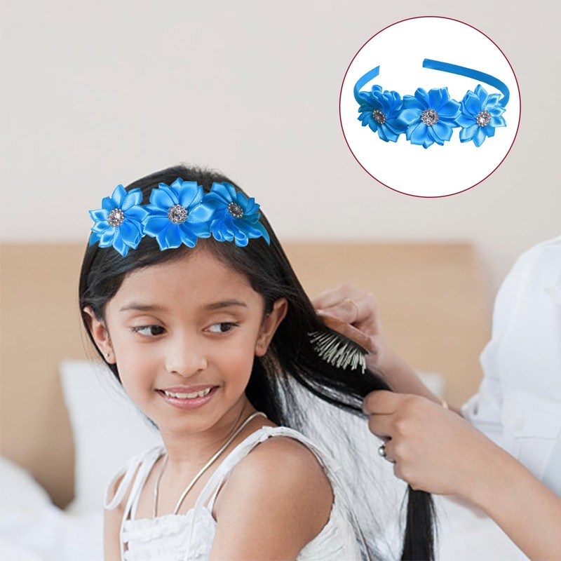 5 Pieces Of Flower Headbands, Simple And Ele Headbands, Children'S