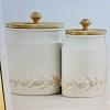 Martha Stewart Collection La Dolce Vita Textured Canisters, Set of