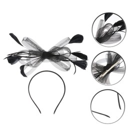 Outanaya Head Band Hair Accessories Gauze Headgear Retro Headband Chic Headpiece