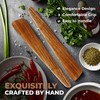2 Piece Teak Wood Spatula for Cooking, 12 Inch Flat