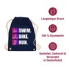 Shirtracer - Gym Bag Backpack - Swim. Bike. Run., 4