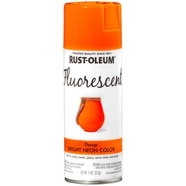 6-Pack of 11 oz Rust-Oleum 342568 Specialty Orange Fluorescent Spray Paint