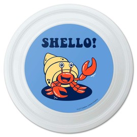 GRAPHICS & MORE Shello Hello Hermit Crab Shell Funny Humor Novelty 9" Flying Disc