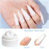 MIZHSE Solid Builder Gel for Nails White Non-Stick Solid 3D