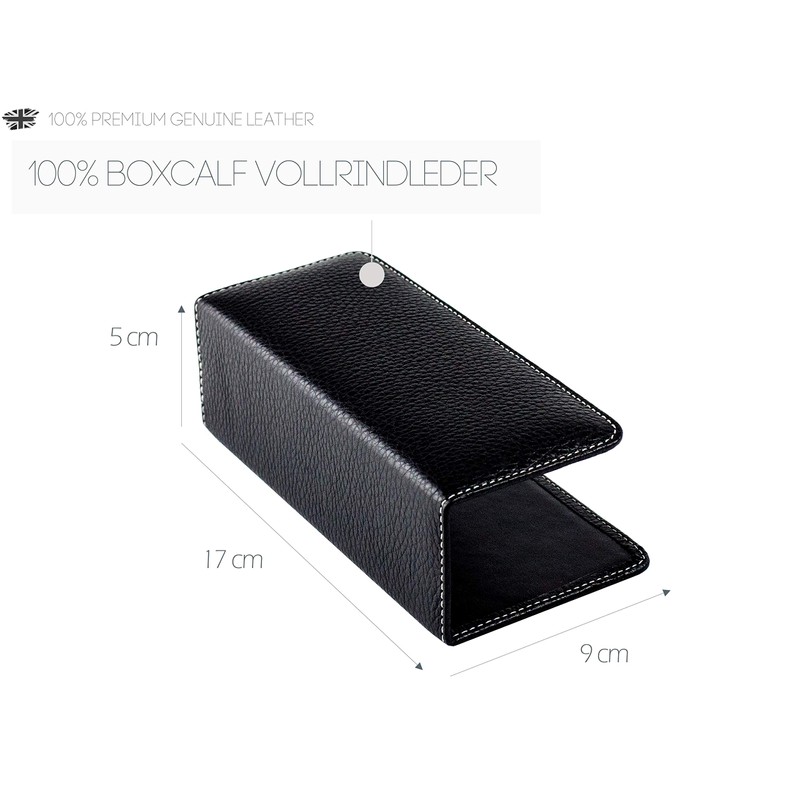 DELMON VARONE - Letter Stand Made of Premium Leather Soft