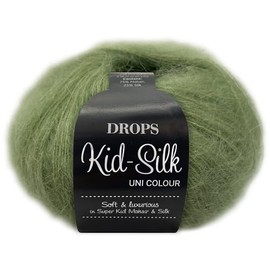 Frida's Wollhaus Drops 25 g Kid-Silk Mohair & Silk Lace Yarn Fluffy 47 Colours (18 | Apple Green)