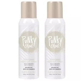 Punky Colour 3.5oz Pack of 2 Platinum Blonde Temporary Hair Color Spray