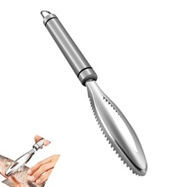 HXHWKEN Fish Scaler 304 Stainless Steel Professional Fish Scale Remover Fish Scaler Scraper for Faster and Easier Fish Scales Skin Removal