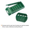 sourcing map Socket Organizer Box 1/2" Drive 6 Slots Portable