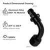 APIELE 12AN 90 Degree Aluminum Internal Thread Rotary Push in