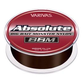 Varivas Absolute BBM Nylon Line, 26.4 ft (80 m), Stealth Brown, 40LB
