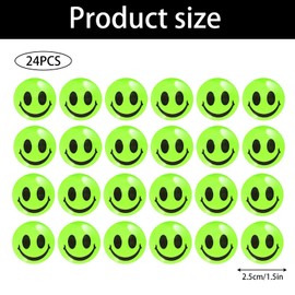 Bouncy Balls for Children, Pack of 24 Light Balls, Party Bags, Children's Birthday Party 10 Years, Pinata Filling, Bouncy Ball Toy for 6-12 Years, Learning Aid Mathematics