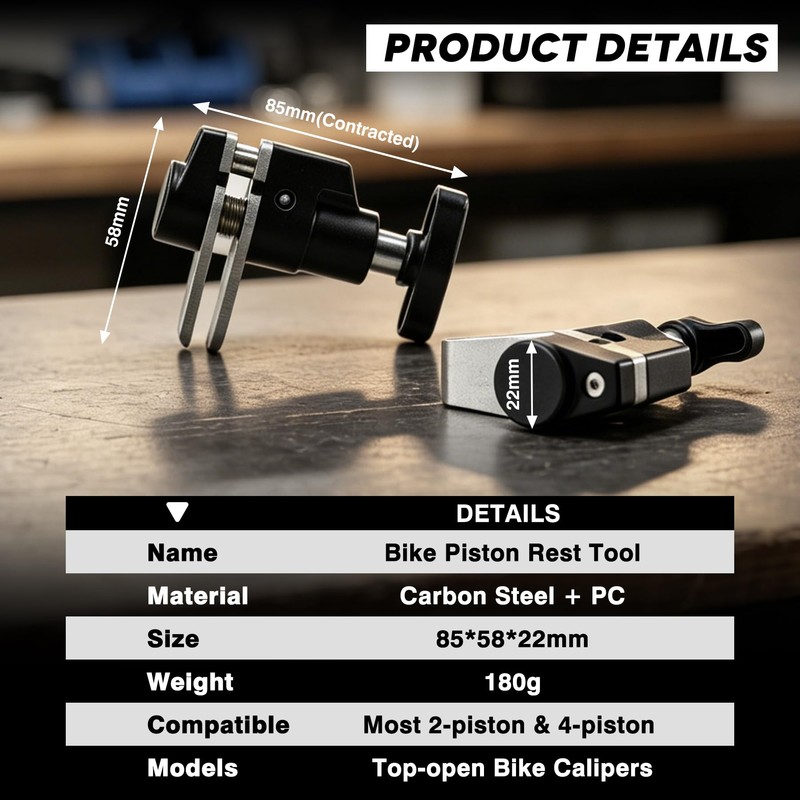 JJZOUEN Bike Piston Press Tool, Bicycle Brake Caliper Tool, Bike