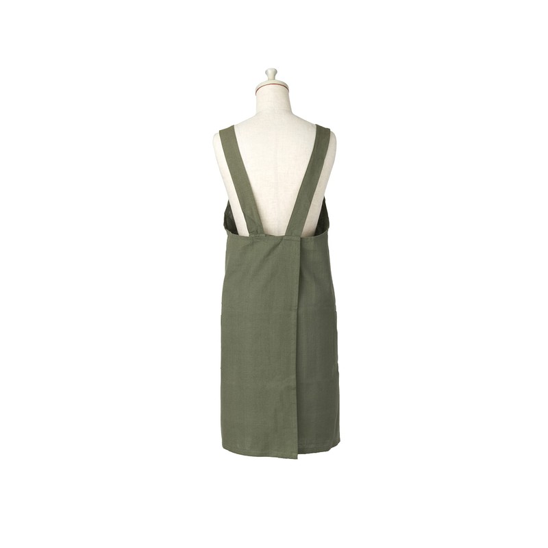Lep 500019 Habitual Back Cross Apron, Khaki, Plain, Length 28.7