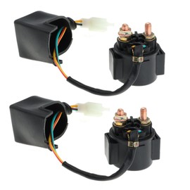 Solenoid Starter Relay for 4 Stroke GY6 Engine 50cc 70cc 90cc 100cc 110cc 125cc 150cc 200cc 250cc for Honda for Can-am for Polaris for Suzuki for Arctic ATV Quad Scooter Go Kart Chopper Dirt Bike
