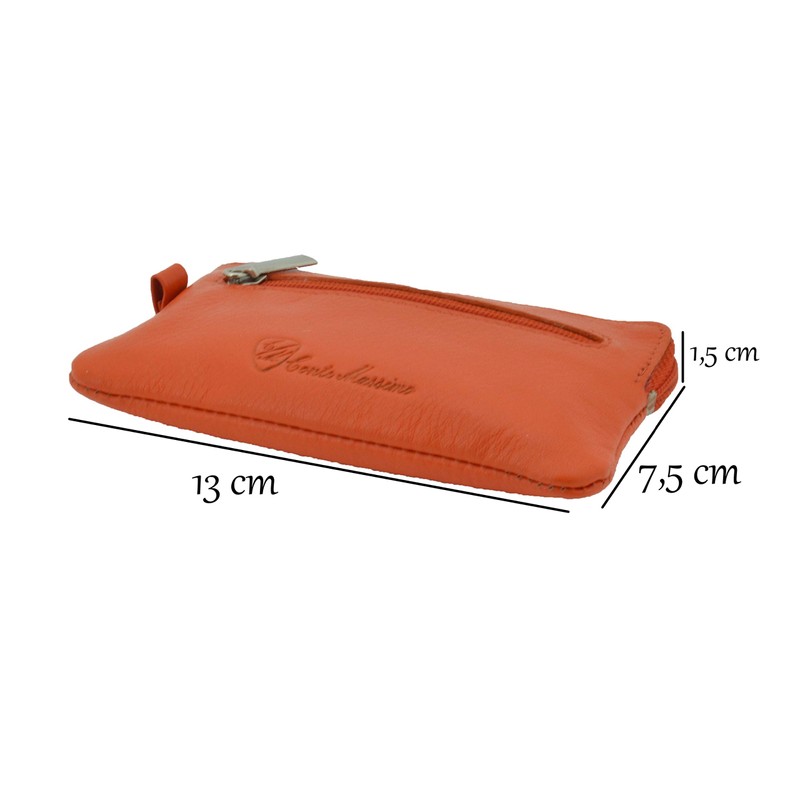 CONTE MASSIMO Key Case for Men and Women, Genuine Leather,