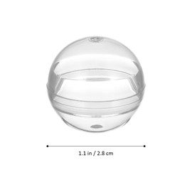 Homoyoyo 100pcs Translucent Round Capsules,Clear Plastic Capsule Vending Machine Capsule as Surprise Favor Prize for Party