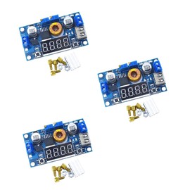 YOURRYONG 3pcs 5A Constant Voltage and Constant Current Step Down Power Module LED Driver with USB Port Conversion Board