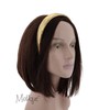 Gold Quilted Squares Headband Solid Hair band for Women and