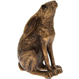 The Leonardo Collection Reflections Bronzed Gazing Hare