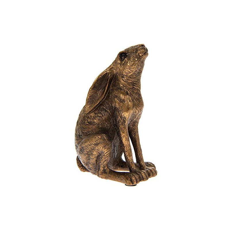 The Leonardo Collection Reflections Bronzed Gazing Hare