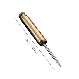 Ice Axe Bar Piercer Kitchen Bar Ice Picks Ice Pick Crusher Kitchen Tool Ice Pick Stainless Steel Ice Axe with Safety Handle and Protective Case for Kitchen Bars Bartenders Picnics Camping (Gold)
