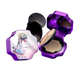 HAYLEE Cushion Foundation Makeup & 3-Color Concealer Palette Full Coverage Air Cushion Foundation Color Correcting Long Lasting (Ivory)