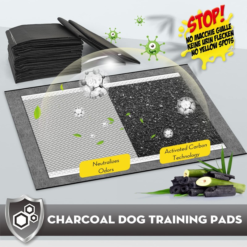 CROCI 36"x36" 3XL Activated Carbon Pee Pads for Dogs, Odor-Control