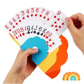 Szlishuo Card Holders for Playing Cards: Portable Plastic Hands-Free Kids Card Holder Gift for Poker Parties & Family Card Game Nights(Set of 2)