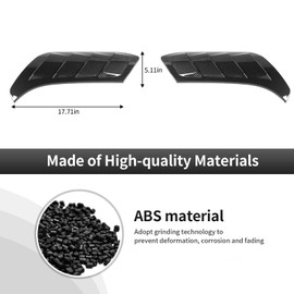 CheroCar Fender Vent Sets Compatible with 2021-2025+ Ford Bronco Raptor,Fender Flares Vent Guard Cover,Side Air Vent Outlet Cover for Bronco Raptor Exterior Accessories(Carbon Fiber Grain)