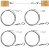 DOUSELLA Pack of 4 Stainless Steel Wire Rope 1.5 mm