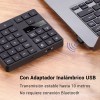Jeswo Teclado Numérico Inalámbrico 35 Teclas Con Adaptador 2.4g