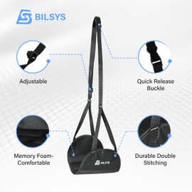 Airplane Foot Rest, Upgraded Anti Squeeze Foot Hammock for Plane Travel Relax Your Feet with Better Support, Thickened Foam, Portable Design, and More Comfortable Foot Sling