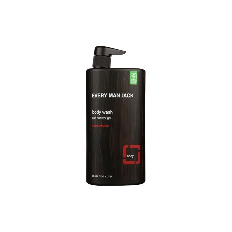 Every Man Jack Body Wash, Cedarwood 33.8-ounce