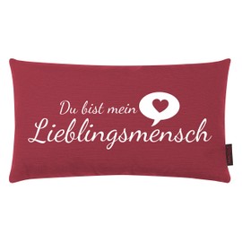 Magma Heimtex “Lieblingsmensch” Favourite Person Cushion 30 x 50 cm Made in Germany, 30x50cm