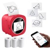 LENGTOUQ AI Voice-Powered Sticker Maker for Kids, Smart Mini Thermal