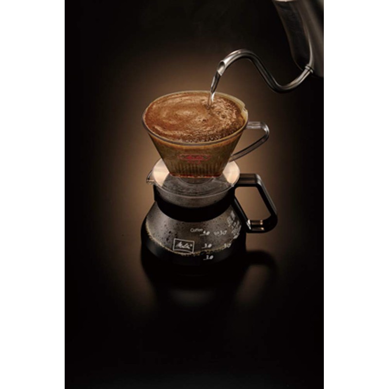 メリタ(Melitta) フィルターペーパー 4～8杯用 オリジナル FSCミックス 1x4 ナチュラルホワイト 80枚入 PO-148W