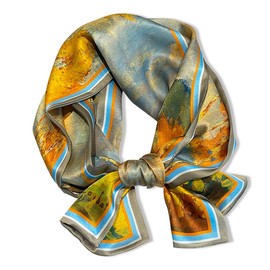 Weximil 100% Mulberry Silk Scarf for Women - 59”*6.3” Long Headscarf Neck Scarf Hair Wraps - Shawls with Gift Packed 002