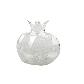 BESPORTBLE Pomegranate Shaped Glass Vase Hydroponics Planter Flower Arrangement Vase (Diameter 10cm) Home Decoration