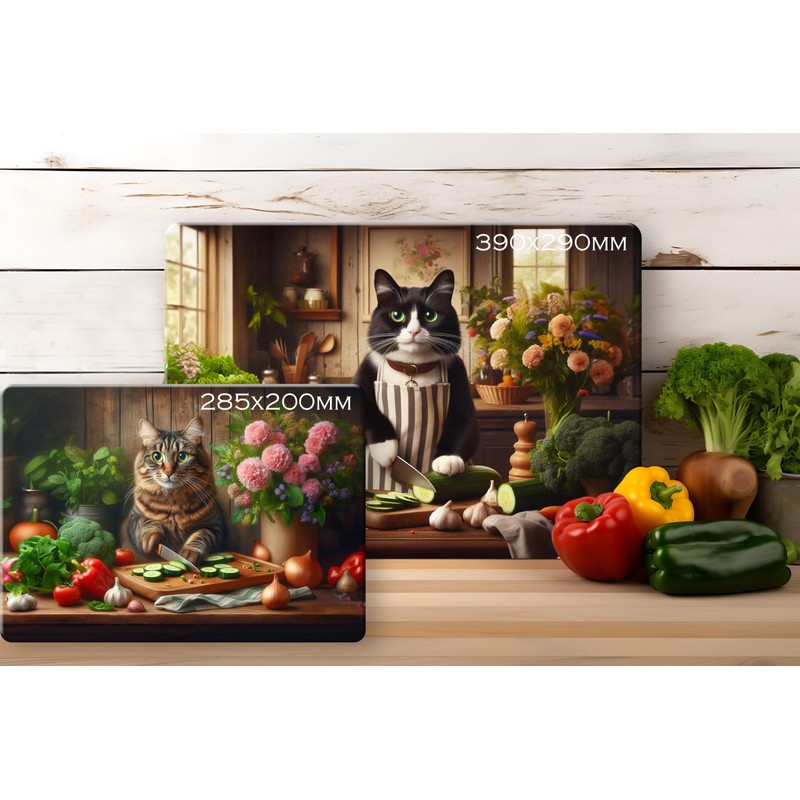 Noble & Page - Tempered Glass Cutting Board - 285x200mm