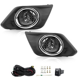 RP Remarkable Power Rogue Fog Light 2014 2015-2016, Fog Light fit for 2014 2015 2016 X-Trail Driving Bumper Fog Lamps Kit with Wiring Harness& Switch Clear Lens H11 12V-55W bulbs