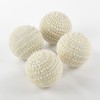 Fennco Styles Pearl Design Ornament Decorative Balls - Set of