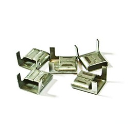 Banding Buckles, Wing Seal Clips (Aluminum, 1/2", 100 pcs)
