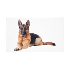 German Shepherd Dog Double Sided Banner 3x5FT Banner Breeze Flag Decorative Flag Garden Flag